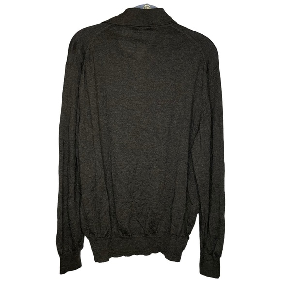 Mario’s made in Italy pullover sweater men’s size medium gray brown long sleeve - Picture 2 of 3